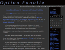 Tablet Screenshot of optionfanatic.com